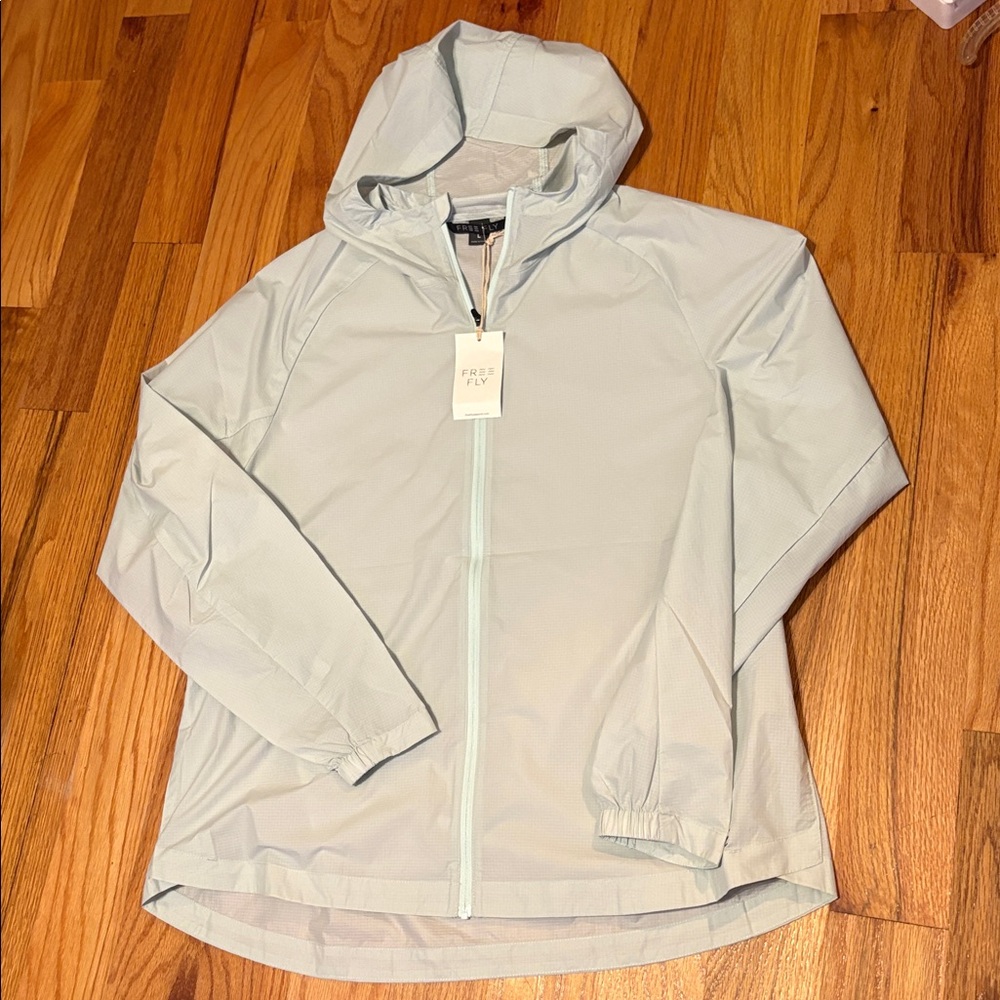 Free Fly Apparel Women’s Headwind Jacket in the color Tide Pool; Size Large - Picture 6 of 10